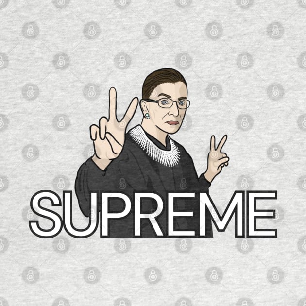 Historic Figure: Ruth Bader Ginsburg "SUPREME" by History Tees